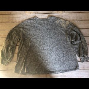 Gray heathered sweater